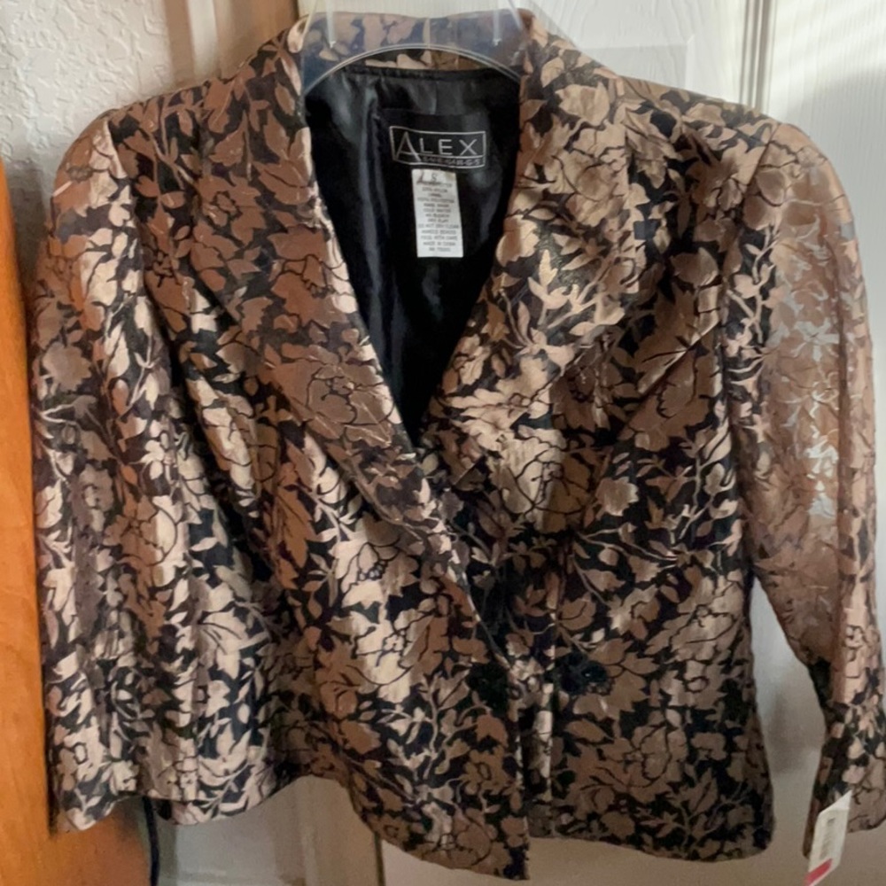 Alex Evening Jacket - Black and Gold